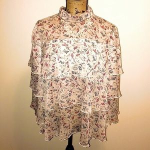 ❤️Floral Ruffle Blouse top